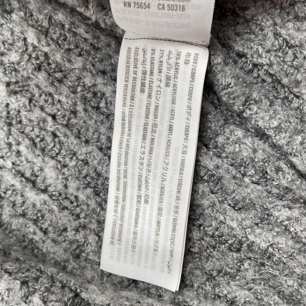 Abercrombie & Fitch Sweater Womens Large Gray Open Front Cable Knit Cardigan - Picture 8 of 12